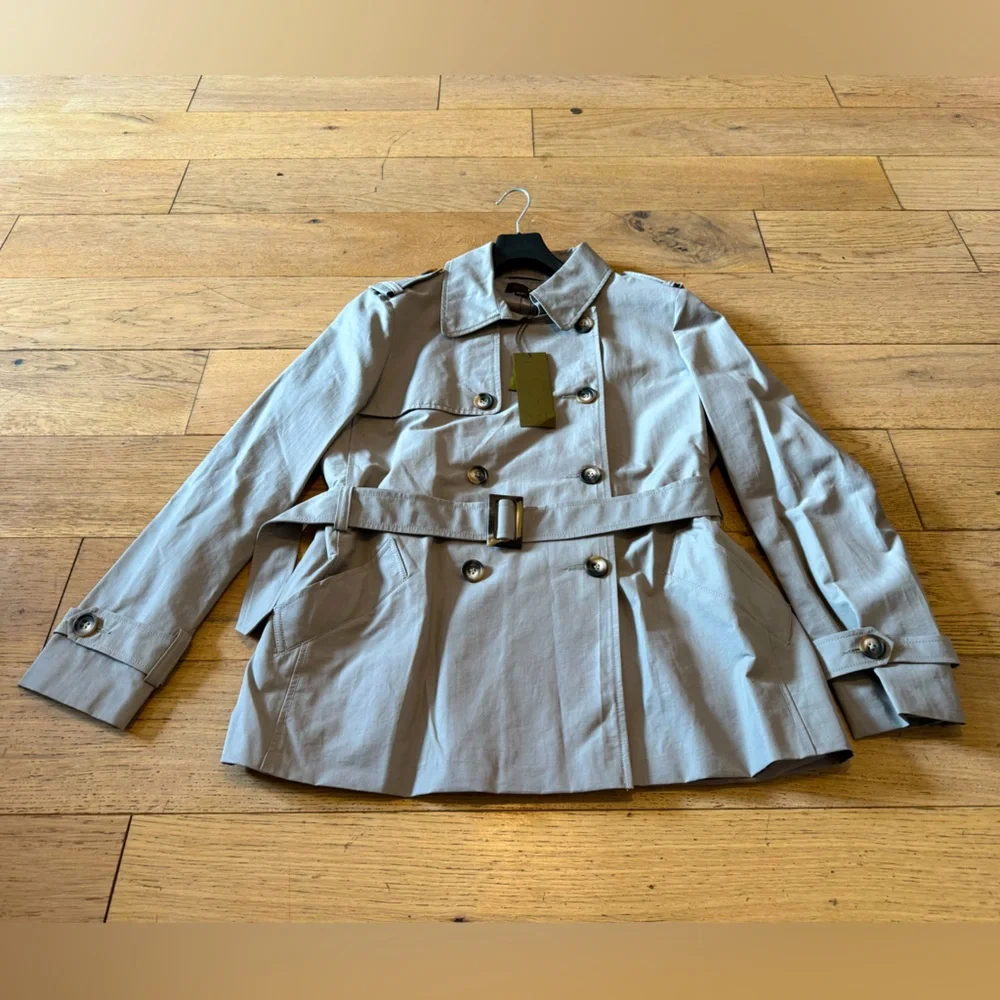 Pure Collection Beige Trench Coat Women's Sz XL NWT‎